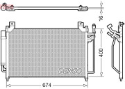 DCN44013 Kondenzátor, klimatizace DENSO