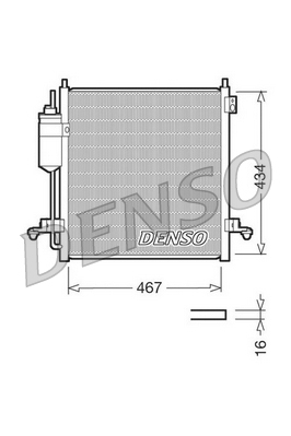 DCN45001 Kondenzátor, klimatizace DENSO