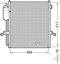 DCN45004 Kondenzátor, klimatizace DENSO