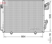 DCN45005 Kondenzátor, klimatizace DENSO