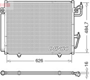 DCN45009 Kondenzátor, klimatizace DENSO