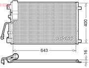 DCN46008 DENSO kondenzátor klimatizácie DCN46008 DENSO