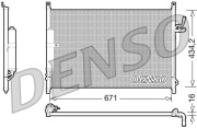 DCN46015 Kondenzátor, klimatizace DENSO