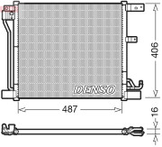 DCN46018 Kondenzátor, klimatizace DENSO