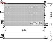 DCN46020 DENSO kondenzátor klimatizácie DCN46020 DENSO