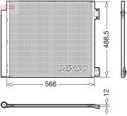 DCN46026 Kondenzátor, klimatizace DENSO
