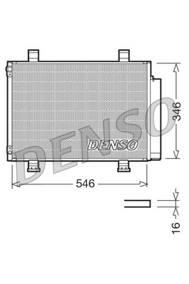 DCN47001 Kondenzátor, klimatizace DENSO
