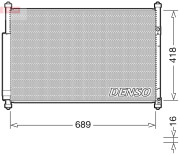 DCN47006 Kondenzátor, klimatizace DENSO