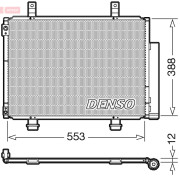 DCN47007 Kondenzátor, klimatizace DENSO