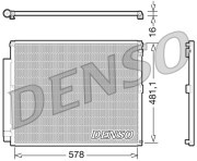 DCN50017 DENSO kondenzátor klimatizácie DCN50017 DENSO