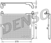 DCN50019 DENSO kondenzátor klimatizácie DCN50019 DENSO