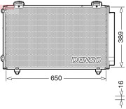 DCN50023 DENSO kondenzátor klimatizácie DCN50023 DENSO