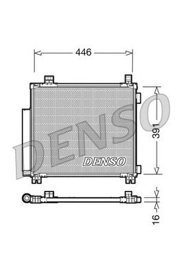 DCN50045 Kondenzátor, klimatizace DENSO