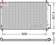 DCN50058 Kondenzátor, klimatizace DENSO