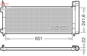 DCN50123 DENSO kondenzátor klimatizácie DCN50123 DENSO