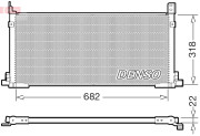 DCN50135 DENSO kondenzátor klimatizácie DCN50135 DENSO