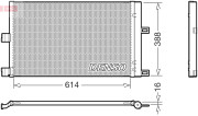 DCN99080 DENSO kondenzátor klimatizácie DCN99080 DENSO