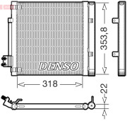 DCN99082 DENSO kondenzátor klimatizácie DCN99082 DENSO