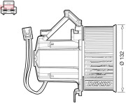 DEA02008 DENSO vnútorný ventilátor DEA02008 DENSO