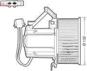DEA02009 vnitřní ventilátor DENSO