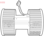 DEA05003 DENSO vnútorný ventilátor DEA05003 DENSO