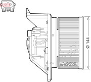 DEA05005 vnitřní ventilátor DENSO
