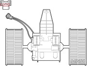 DEA05009 vnitřní ventilátor DENSO