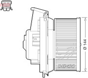 DEA21013 DENSO vnútorný ventilátor DEA21013 DENSO