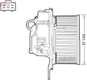 DEA32005 DENSO vnútorný ventilátor DEA32005 DENSO