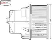 DEA33002 DENSO vnútorný ventilátor DEA33002 DENSO