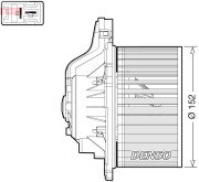 DEA41015 vnitřní ventilátor DENSO