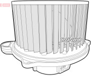 DEA43007 DENSO vnútorný ventilátor DEA43007 DENSO