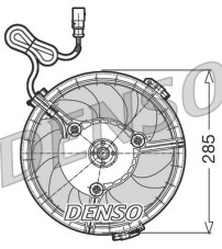 DER02005 DENSO ventilátor chladenia motora DER02005 DENSO
