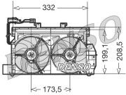 DER07001 DENSO ventilátor chladenia motora DER07001 DENSO