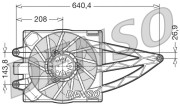 DER09019 DENSO ventilátor chladenia motora DER09019 DENSO