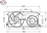 DER10009 DENSO ventilátor chladenia motora DER10009 DENSO