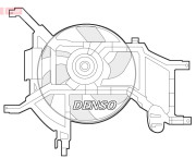 DER37002 DENSO ventilátor chladenia motora DER37002 DENSO