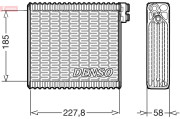 DEV09011 DENSO výparník klimatizácie DEV09011 DENSO