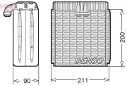 DEV12001 DENSO výparník klimatizácie DEV12001 DENSO