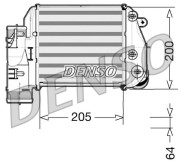 DIT02025 Chladič turba DENSO