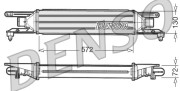 DIT09105 DENSO chladič plniaceho vzduchu DIT09105 DENSO