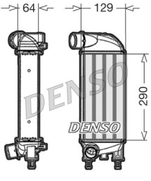 DIT09110 DENSO chladič plniaceho vzduchu DIT09110 DENSO