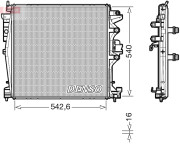 DRM01004 Chladič, chlazení motoru DENSO