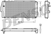 DRM02003 Chladič, chlazení motoru DENSO