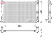 DRM02028 Chladič, chlazení motoru DENSO