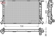 DRM02041 Chladič, chlazení motoru DENSO