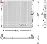 DRM05008 Chladič, chlazení motoru DENSO