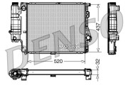 DRM05043 Chladič, chlazení motoru DENSO