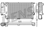 DRM05065 Chladič, chlazení motoru DENSO