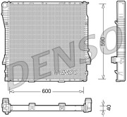 DRM05114 DENSO chladič motora DRM05114 DENSO